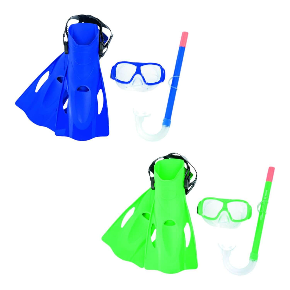 Set Kit Mascara, Snorkel Y Aletas Niños 7+ Años Bestway