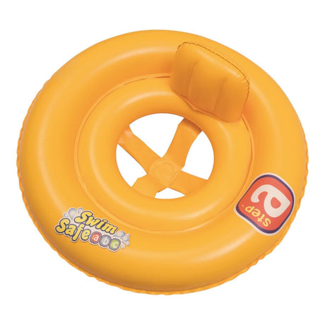 Flotador Silla Bebé 2 Anillos Swimsafe 69Cm 1-2 Años Bestway