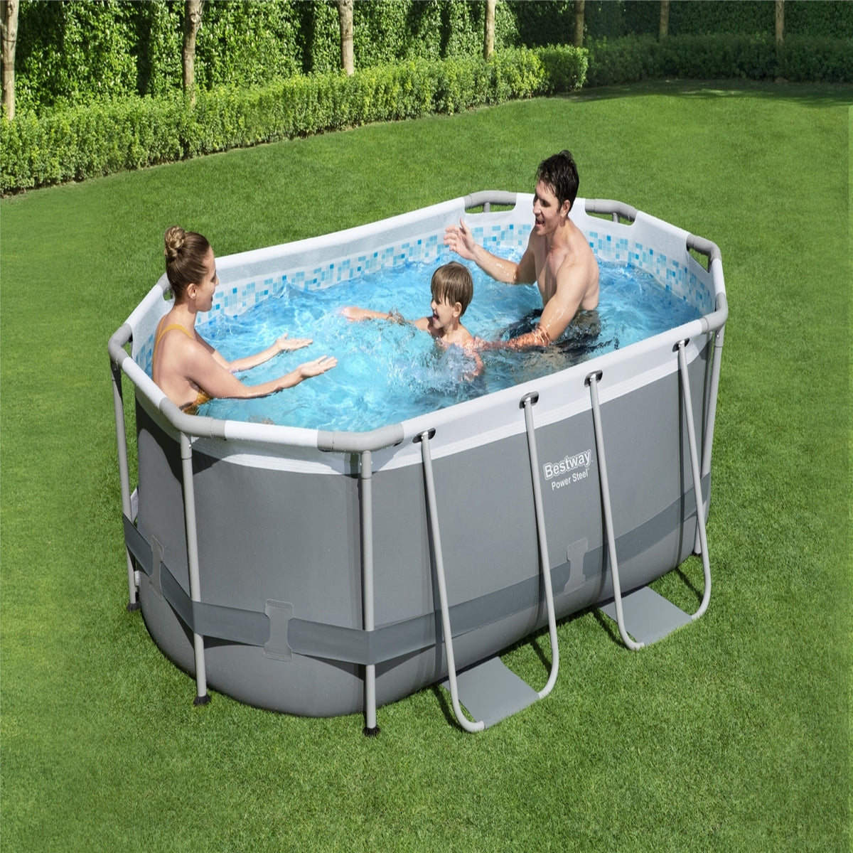 Ripley - PISCINA RECTANGULAR POWER STEEL 2.82MX1.96MX84CM BESTWAY