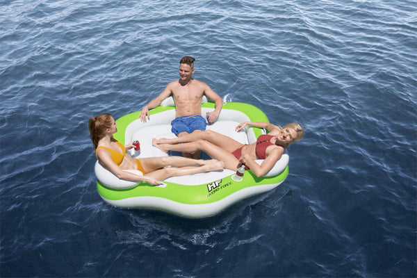 Flotador Triple Reposera Isla 3 Personas 1.99X1.76M Bestway