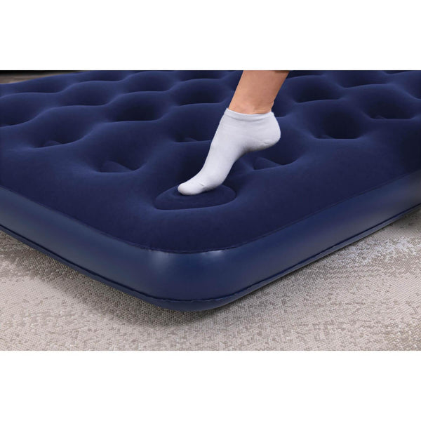 Colchón Inflable Doble Inflador de Pie 191X137X25CM Bestway