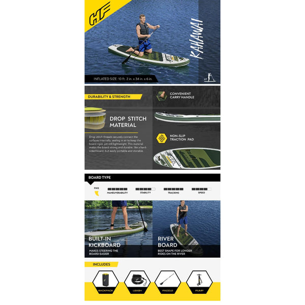 Stand Up Paddle Inflable Kahawai Set 310x86x15cm Bestway