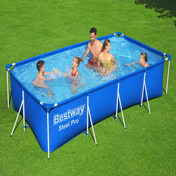 Piscina Bestway Rectangular Steel Pro 4.00MX2.11MX81Cm Azul