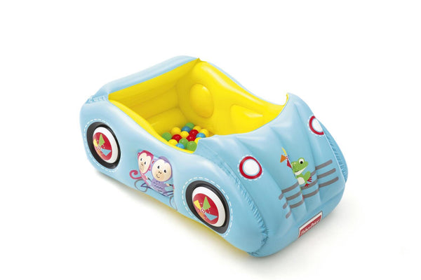 Auto Inflable Piscina Con Pelotas Fisher Price 119X79X51Cms