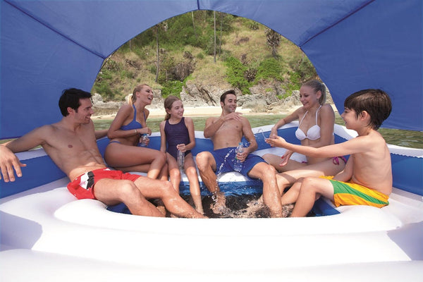 Flotador Isla Con Techo Y Cooler 6 Personas 3.73M Bestway