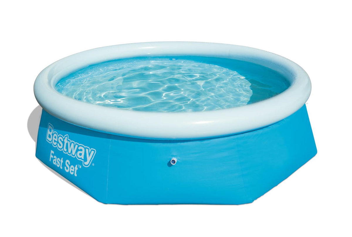 Piscina Bestway Redonda FastSet Fácil Armado 2.44MX66Cm Azul