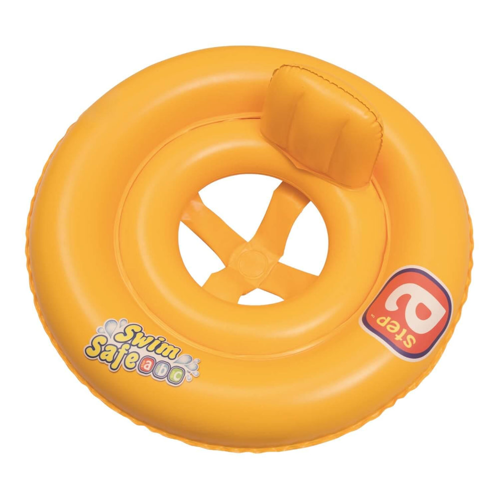 Flotador Silla Bebé 2 Anillos Swimsafe 69Cm 1-2 Años Bestway