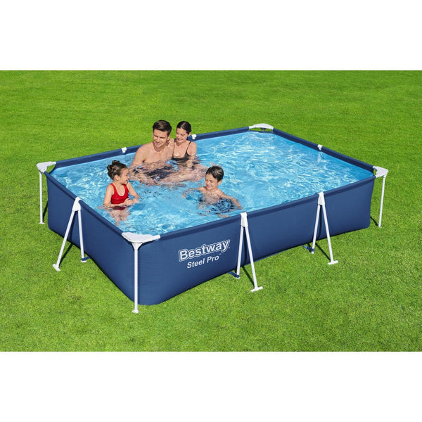 Piscina Bestway Rectangular Steel Pro 3.00MX2.01MX66Cm Azul