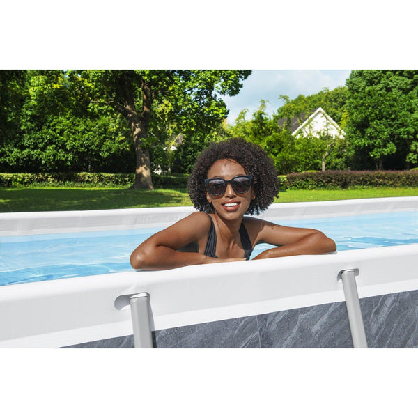 Piscina Bestway Rectangular C/Filtro Gris 5.49MX2.74MX1.22M