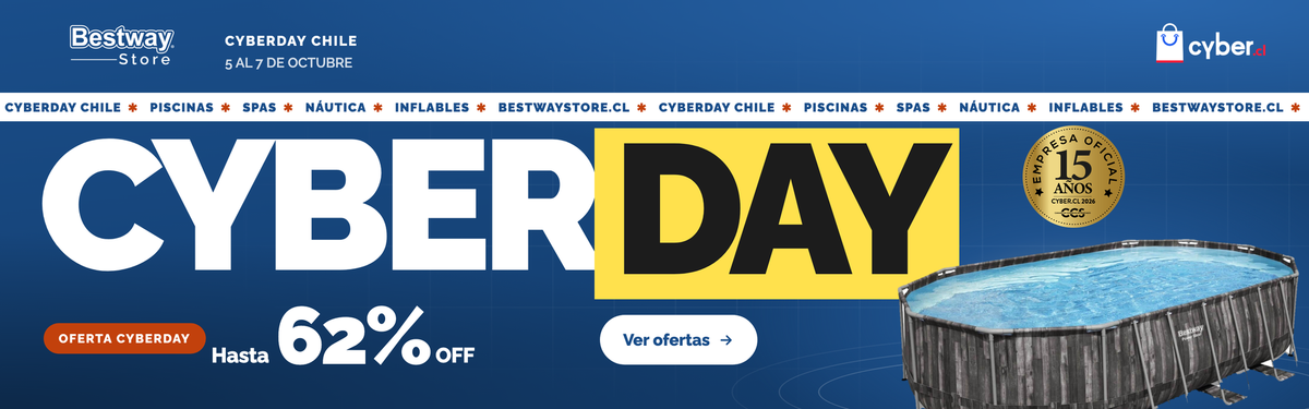 CyberDay Bestway · hasta 62% OFF, 5 al 7 de octubre