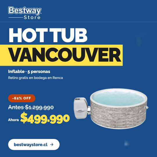 Hot Tub Spa Inflable Vancouver 5 Personas Bestway