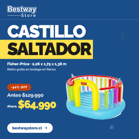 Castillo Saltador Infable Fisher Price Niños 2.26x1.75x1.38m