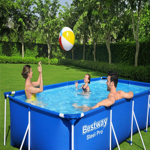 Piscina Bestway Rectangular Steel Pro 4.00MX2.11MX81Cm Azul