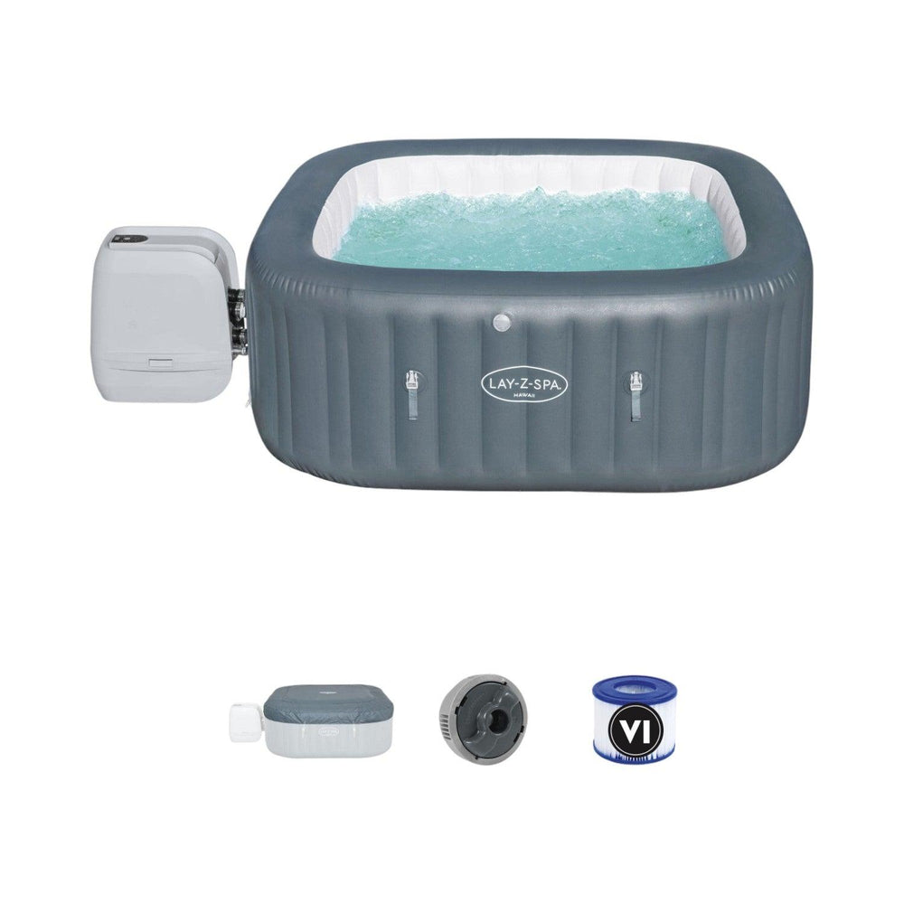 Hot Tub Inflable Hawaii Hidromasaje 6 Pers Bestway