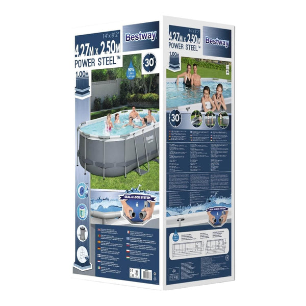 Piscina Bestway Ovalada Filtro + Accesorios 4.27X2.50X1.00M