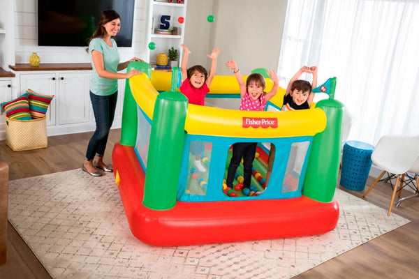 Castillo Inflable eléctrico Fisher Price 1.75X1.73X1.35M