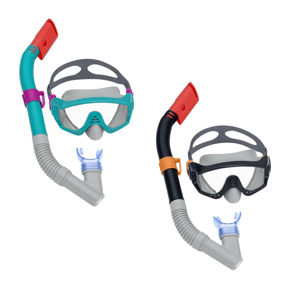 Set Máscara Snorkel Buceo Spark Wave Niños +14 Años Beswtay
